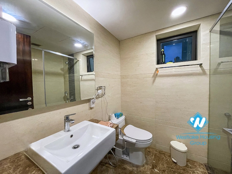 Three-bedroom duplex apartment for rent in Hoang Thanh Tower.